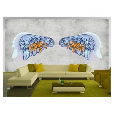 Imagem de Papel De Parede 3D Arte Asas Selfie Insta Cores 3,5M Tra362 - Você Dec