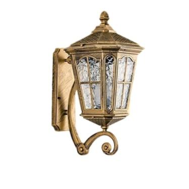 Imagem de Luminária solar de parede externa à prova d'água para entrada de casa, varanda, pátio externo e terraço (Grande A, Bronze)