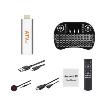 Imagem de Pen Drive Android 14.0 Smart TV Stick Dual Band WiFi 8G 128G Allwinner