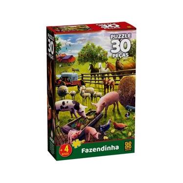 Imagem de Quebra-cabeça 30 peças Fazendinha