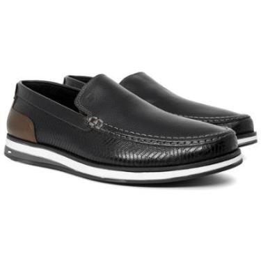 Imagem de Mocassim Clássico Sapato Jota Pe Air Wind Masculino Confortável Couro Floater Arredondado 82750-Masculino