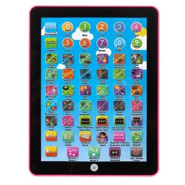 Imagem de Tablet Interativo Infantil Brinquedo Para Criança Bilingue Educativo -