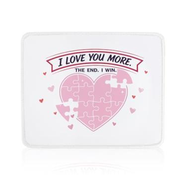 Imagem de sidaopiu Presentes de casal para Natal, Dia dos Namorados - Presentes de aniversário de casamento I Love You para sua namorada, esposa, marido, ele, rosa, namorado, mouse pads para mesa