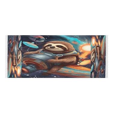 Imagem de Wassud Lindas capas de lavadora e secadora de preguiça, protetor de lavadora com sacos de armazenamento, capa de geladeira à prova de poeira com bolsos para lavanderia doméstica, cozinha, 120 x 55 cm