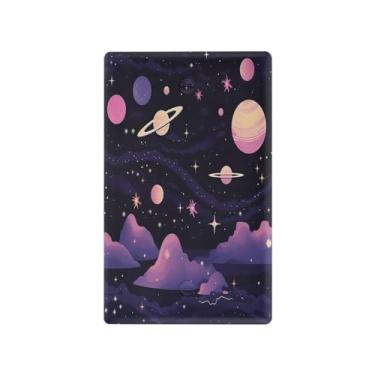 Imagem de Wassud Design de ilustração astronômica (3) placa de cobertura de interruptor de luz, 1 capa de tomada em branco placa de parede decorativa decoração de casa sala de estar quarto