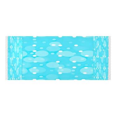 Imagem de Wassud Capas de lavadora e secadora de pontos azuis e brancos, protetor de lavadora com sacos de armazenamento, capa de geladeira à prova de poeira com bolsos para lavanderia doméstica, cozinha, 120 x