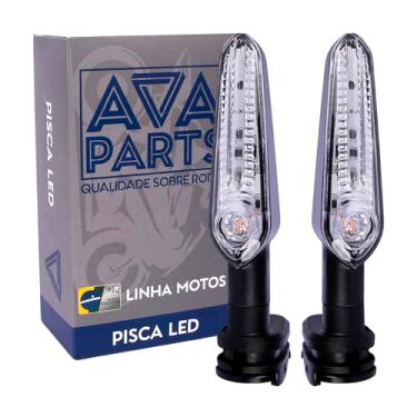 Imagem de AVAPARTS Pisca LED para Motos Yamaha, Compatível com MT03, MT07, MT09, Fazer, Factor, Crosser 150, FZ15, FZ25, XJ6, Design Moderno, Alta Visibilidade