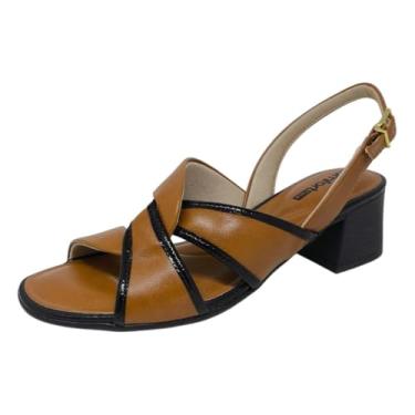 Imagem de Sandalia Feminina Salto Medio Moderno Elegante Comfortflex