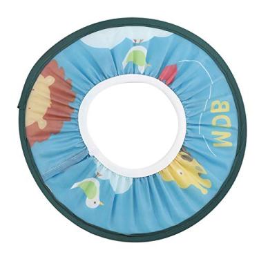 Imagem de YWBL-WH Touca de Banho Infantil, Chapéu de Banho Confortável, Padrão de Desenho Animado, Evita que a água entre Nos Olhos e Nas Orelhas, Usos Práticos para , Lavagem Com Xampu, Guarda-sol, Corte de Cabelo, Faixa Elástica Macia (modelo de leão azul)
