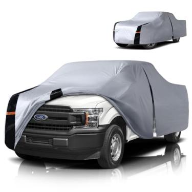 Imagem de Capa de caminhão Ford F150 multicamadas, ajuste personalizado para Ford F150 2008-2026 SuperCrew Cab cama curta (5,5'-6,5') capa de carro impermeável para todos os climas, cobertura externa completa