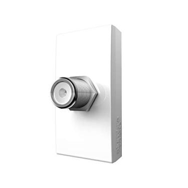 Imagem de Módulo Tomada para Cabo Coaxial Antena e TV, Alumbra, Módulo Pro 85026, Branco