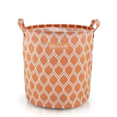 Imagem de Cesto Para Roupa Suja/ Brinquedos Tecido (m) - Linha Loft Laranja