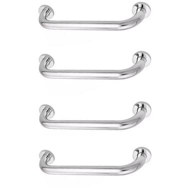 Imagem de Alça De Apoio 30Cm Kit 4 Unidades Inox Barra