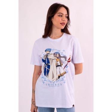 Imagem de Camiseta Frieren E Himmel - Piticas, 10, Branco, Menino