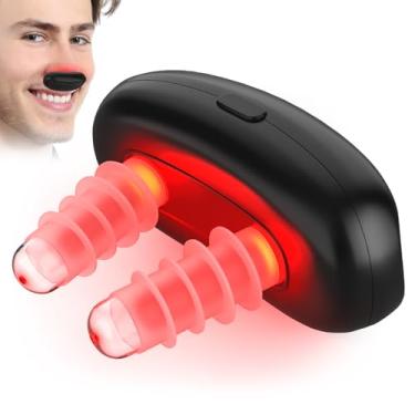 Imagem de Terapia de luz vermelha para nariz, dispositivo nasal de LED para alívio sinusal e nariz seco, terapia de luz de carregamento USB portátil