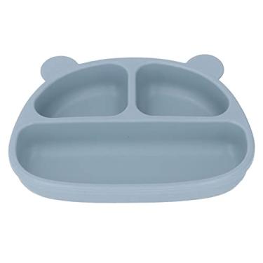 Imagem de Cryfokt Fixação Estável de Placa de bebê de Silicone de Desenho Animado para Lanches e Frutas, Placa de Sucção Infantil para Jantar Em Casa, -40 ℃ ~ + 240 ℃, para Crianças/jardim de Infância (Prato