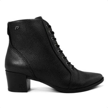 Imagem de Bota Pegada Feminina Em Couro Salto Bloco com Cadarço 280503-Feminino