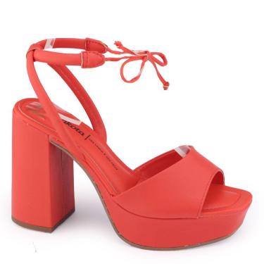 Imagem de Sandália fem Dakota Y0272 Meia Pata Alta Salto Grosso Bloco