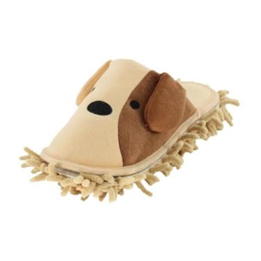 Imagem de predolo Pantufas de Chenille para Limpeza de Pisos E Remoção de Poeira, Bege 38 a 41, Tamanho real