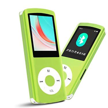 Imagem de Leitor de MP3/MP4 de 64 GB, reprodutor de música MP3 Hotechs com tela LCD digital clássica fina de 4 cm, mini porta USB com rádio FM, gravação de voz