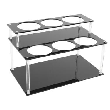 Imagem de TOPINCN Organizador de Xarope de café Acrílico, Suporte de Garrafa de Xarope Multifuncional de 2 Camadas Com Fácil Montagem, para Exibição de Restaurante de Bar de Cozinha