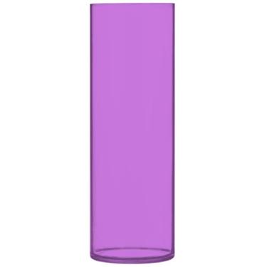 Imagem de Vasos de flores decorativos, cilindro, orquídea média, vasos altos para flores, impressão personalizada, quarto, decoração de casa, 30 x 9,9 cm