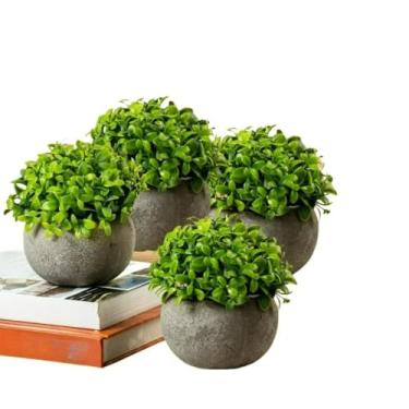 Imagem de Kit 2 Vaso Buchinho Planta Artificial Vasinho Arranjo Plantinha Planta Decorativo - Kit 2 e 4(Kit4 Opcao 2)