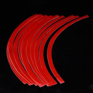 Imagem de Generic Adesivo Refletivo de Fita Decalque de Riscas para Roda de Motocicleta de Carro, Elegante Faixa de Aro de Roda Resistente a UV para Exterior Fresco, 16 Listras para Decoração Durável para