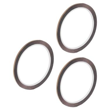 Imagem de Fita metalizada dourada champanhe 1/20.3 cm x 55 jardas fita decorativa para detalhes de parede de destaque, artes gráficas, pacote com 3