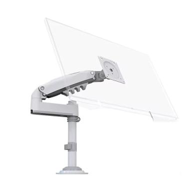 Imagem de H100 Mola a gás 22-35 polegadas LCD LED suporte para monitor monitor de mesa movimento completo suporte de TV carga 2-12 kg (branco)