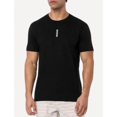 Imagem de Camiseta Calvin Klein Jeans Masculina Vertical Mirror Preta-Masculino