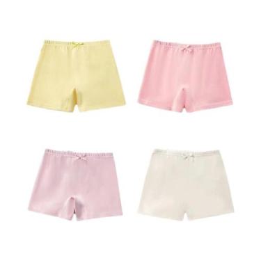 Imagem de Calcinhas De Algodão Para Meninas Com Estampa De Gato Cartoon, Shorts 