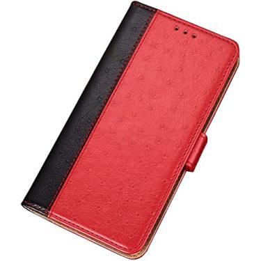 Imagem de BKUANE Capa Flip para Apple iPhone 14 Plus 2022 6,7 polegadas, Couro [TPU Interior Shell] Carteira Folio Kickstand [Porta-cartão] (Cor: Vermelho)