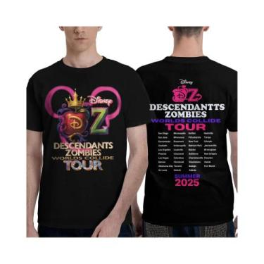 Imagem de Camiseta De Algodão Solta Feminina Disney Descendants Zombies Worlds C