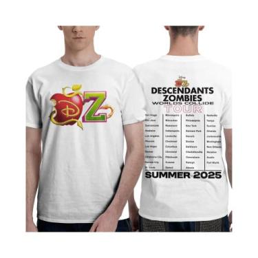 Imagem de Camiseta De Algodão Solta Feminina Disney Descendants Zombies Worlds C