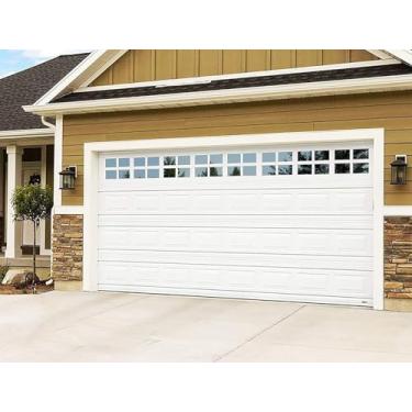 Imagem de 2 kits de garagem para carros – 32 peças de painéis magnéticos para janelas de fácil instalação doméstica para painéis de porta de garagem de carro, ferragens decorativas falsas magnéticas – Tamanho 15,5 x 10 cm