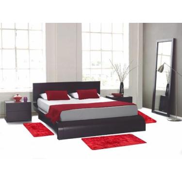 Imagem de Tapete decorativo apolo kit jogo de quarto chalé pousada 3 peças pelo 