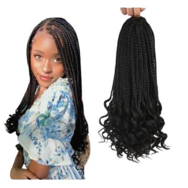 Imagem de Cabelo French Curl Trançado Fibra Premiun Importada 300g - D&D Commerc