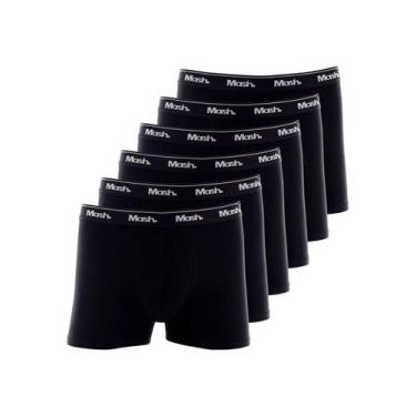 Imagem de Kit com 6 Cuecas Boxer Mash 170.26, Preto, GG