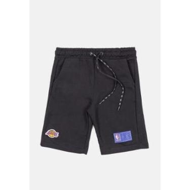 Imagem de Bermuda NBA Moletom Juvenil Logo Masculino-Masculino