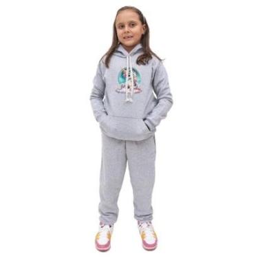 Imagem de Conjunto Moletom Infantil Estampa de Unicornio Menina-Feminino
