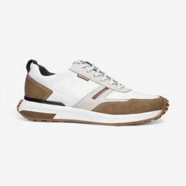 Imagem de Tênis Casual Pegada Masculino Em Couro Branco-Masculino