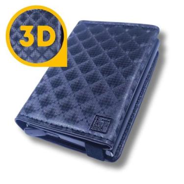 Imagem de Carteira Porta Cartao Credito Debito RFID Masculino Minimalista Automá