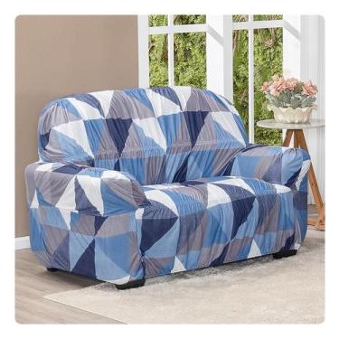 Imagem de Capa Avulsa Para Sofá Elasticada 2 Lugares Estampada - Shop CasaNobre,