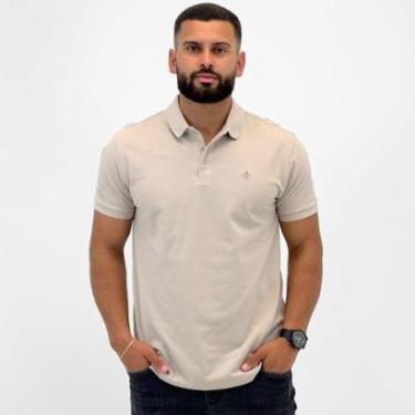 Imagem de Camisa Polo Dudalina Básica com Botão Manga Curta Masculina-Masculino