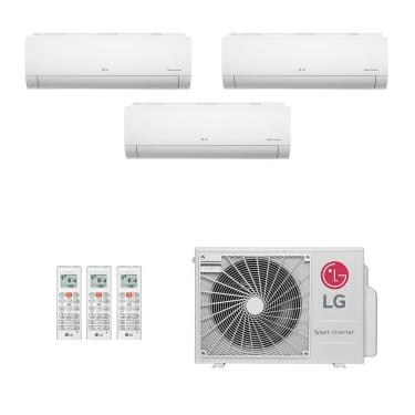 Imagem de Ar-Condicionado Multi Split Inverter LG 30.000 (1x Evap HW 9.000 + 1x Evap HW 12.000 + 1x Evap HW 18.000) Só Frio 220V								