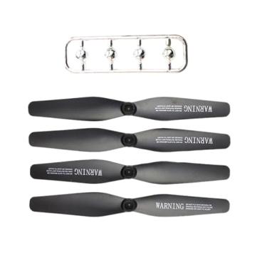 Imagem de Dynwave Conjunto de 4 hélices de reposição para drones, 5,71 polegadas, fácil instalação com tampa, acessórios para quadricópteros ZD8-gps x52 x6 P30 ZD6, Preto