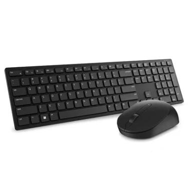 Imagem de Teclado E Mouse Sem Fio Dell PRO, Receptor USB, ABNT2, Preto - KM5221W.