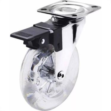 Imagem de Rodizio Jomarca Silicone Base Giratoria Com Trava 75 2182