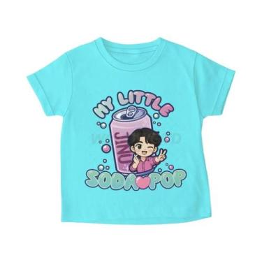 Imagem de Camiseta De Algodão Com Estampa Divertida De Letras Kpop Para Meninos 